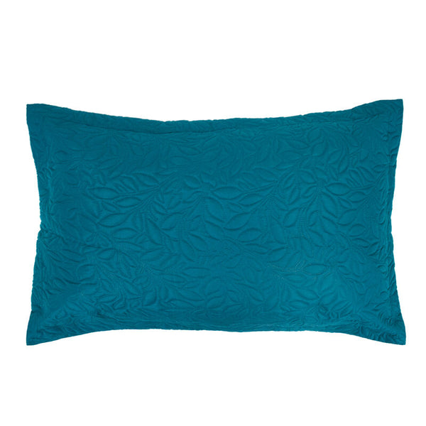 Botanica Embossed Coverlet Set - Teal