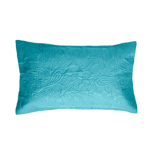 Paisley Embossed Coverlet Set - Peacock